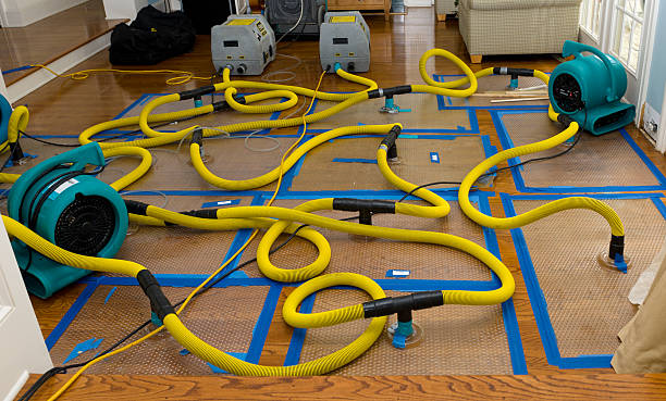 Professional Burst Pipe Water Damage technician working in Grover Hill, OH